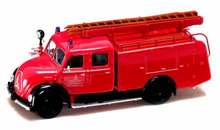 Модель пожарного автомобиля Магирус-Дютц Меркур TLF 16, образца 1961 года, масштаб 1/43 